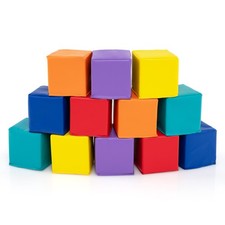 Foam Building Blocks 12pcs Soft Playset Indoor Climbing Crawl Mat for Kids