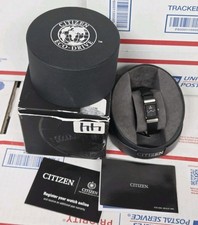 NEW Citizen EW9215-01E Eco-Drive Black Dial Black Leather Women's Dress Watch