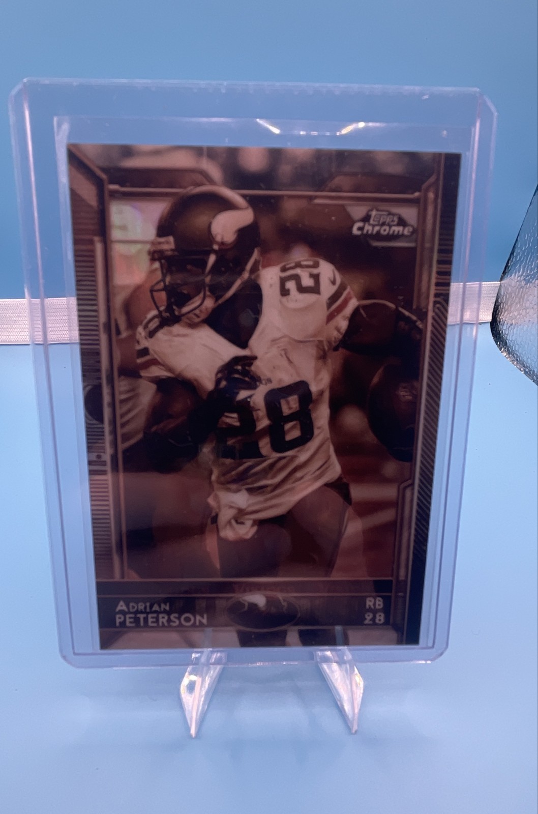 2015 Topps Chrome - Adrian Peterson #24 Sepia Refractor #8/99