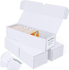 Trading Card Storage Box, Cardboard Storage Boxes with Dividers for Baseball, Sp