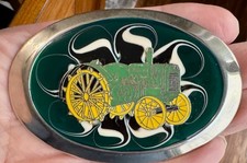 Vintage JOHN DEERE  Two-Cylinder Model 'D'? Tractors Enameled Belt Buckle