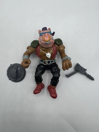 Bebop HARD HEAD Teenage Mutant Ninja Turtles TMNT 1988 Playmates Vintage Figure