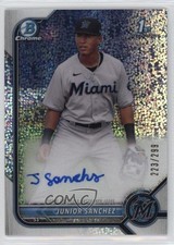 2022 Bowman Chrome Prospect Speckle Refractor 223/299 Junior Sanchez Auto 0c6