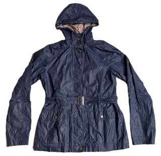 M&S KINDER BLAU KAPUZE ANORAK JACKE MANTEL JUGEND GRÖSSE 13 14 JAHRE