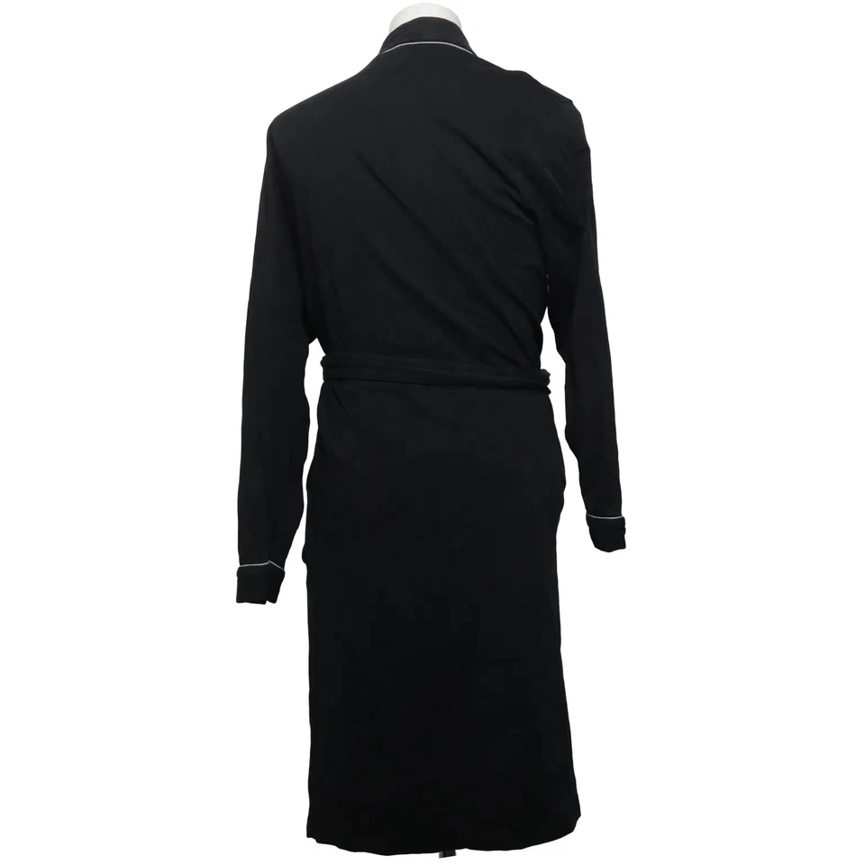 Hugo Boss, peignoir, taille : M, noir, coton, unicolore, homme #rk2 - Photo 2/4
