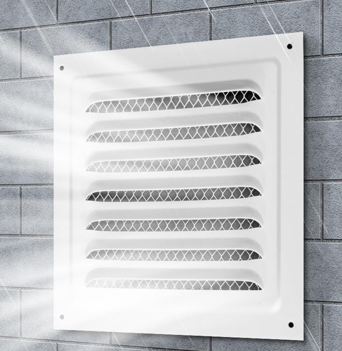 2pcs Soffitto di sfiato soffitta sfiato a parete alluminio sfiato a parete metallo capannone sfiato quadrato lo... - Foto 3 di 7