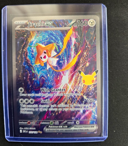 Jirachi EX 155/128 160 HP Holo Full Art Secret Illustr Rare Pokemon TCG English