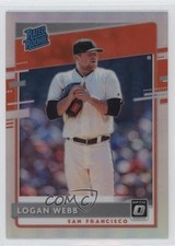 2020 Panini Donruss Optic Rated Rookies Holo Prizm Logan Webb #50 1ek2