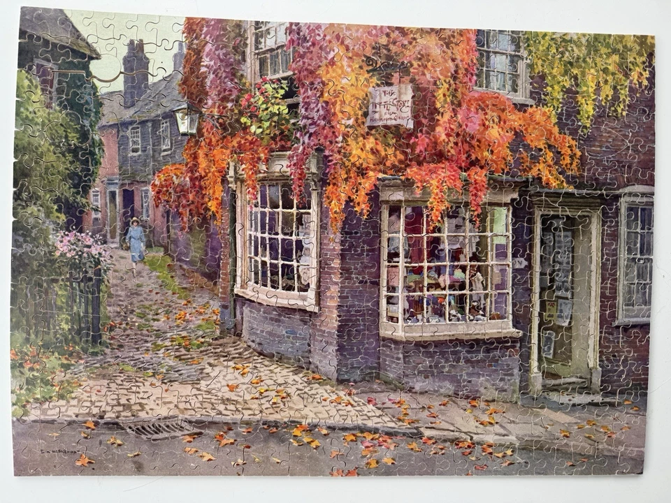VICTORY ARTISTIC JIGSAW GOLD BOX WOOD PUZZLE CORNER SHOP RYE OUTDOOR STORE FALL - Image 2 of 4