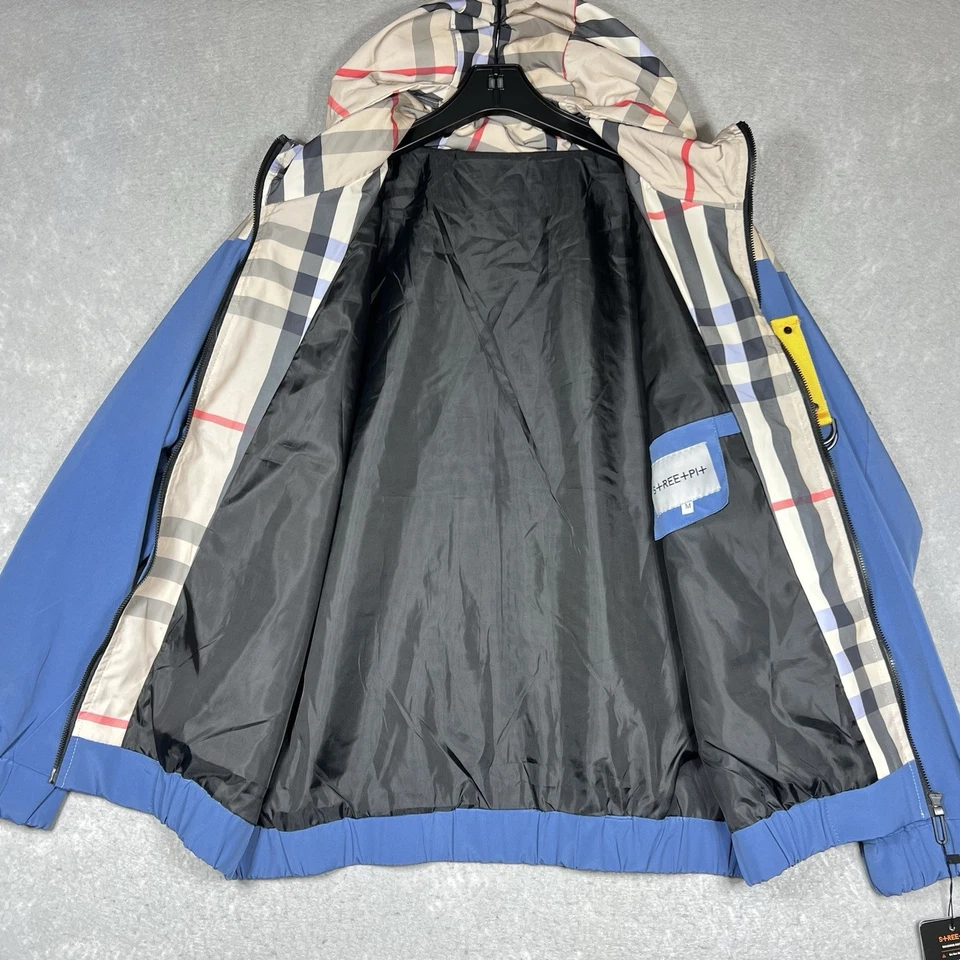 Jaqueta com capuz 10.Deep X Pokemon zíper completo Mosshino Coutube azul unissex média nova com etiquetas - Imagem 3 de 4