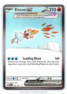 Eiscue ex 222/197 Special Illustration Rare Obsidian Flames
