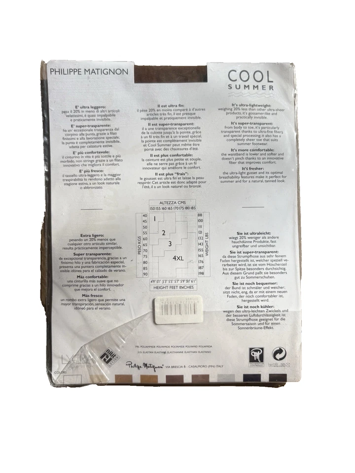 Нераспечатанные колготки Philippe Matignon Cool Summer 3 Den Playa Nature размер 3-M - Изображение 3 из 3