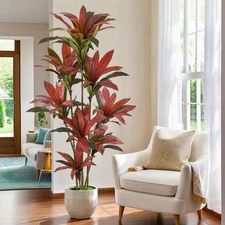 Artificial Dracaena Tree 7ft(84in) Tall Large Faux Silk Plants with Realistic...