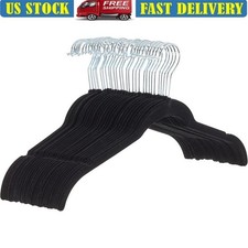 30 Non Slip Velvet Hangers Slim Closet Organizer Shirts Jackets Dresses New
