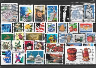 USA : ETATS UNIS : BEAU LOT DE TIMBRES OBLITERES