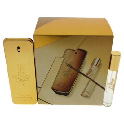 1 Million by Paco Rabanne for Men(2 Pc Gift Set 3.4oz EDT Spray 0.68oz EDT)