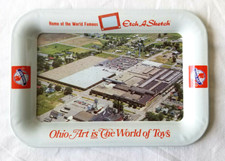 Ohio Art Etch a Sketch Vintage World of Toys Tray 1960 1970