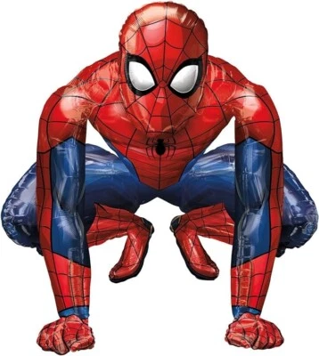 amscan 3819401 Spider-Man hockend Folienballon - Partyballon ca. 38 x 38 cm - Bild 1 von 2