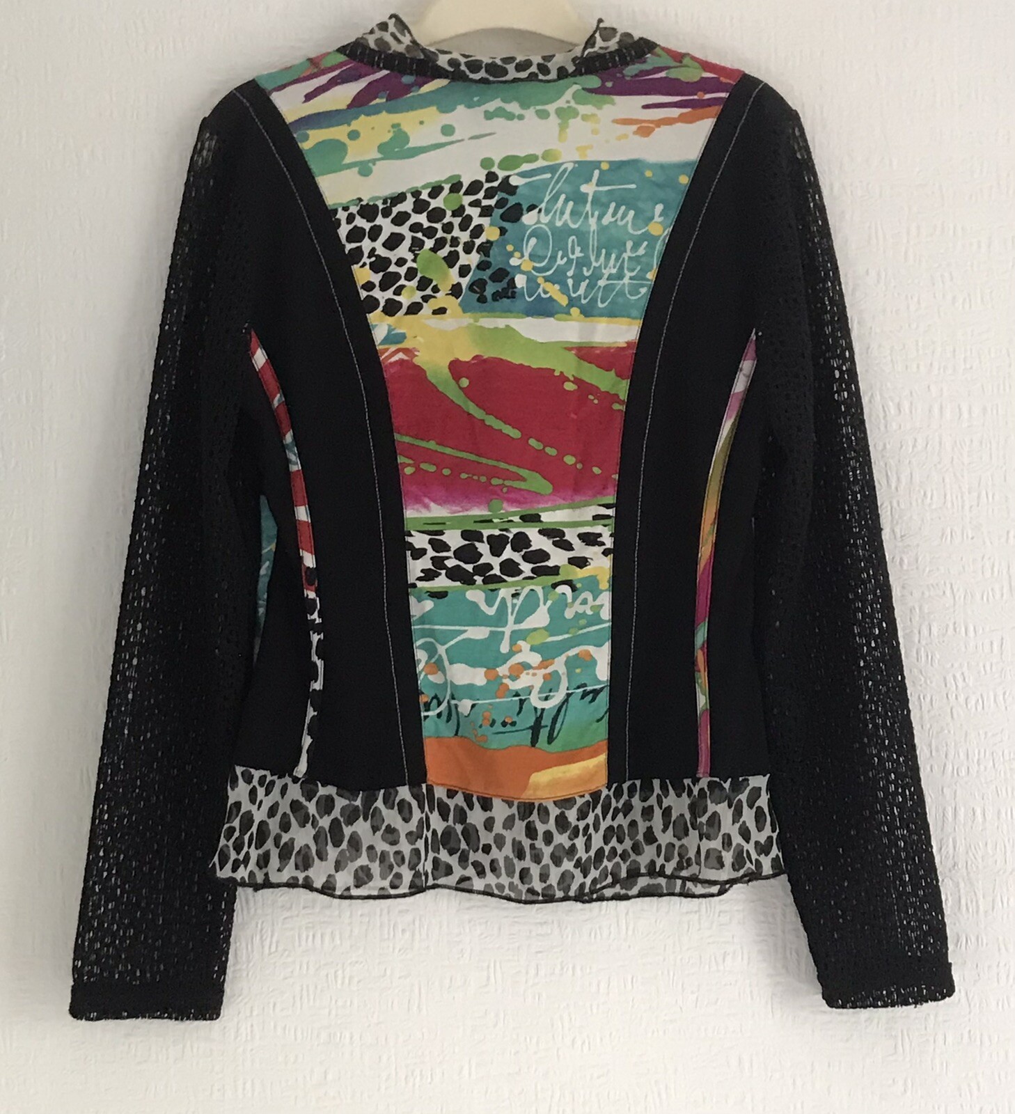 PAUSE CAFÉ Lightweight Black &Multicoloured Cardi… - image 3