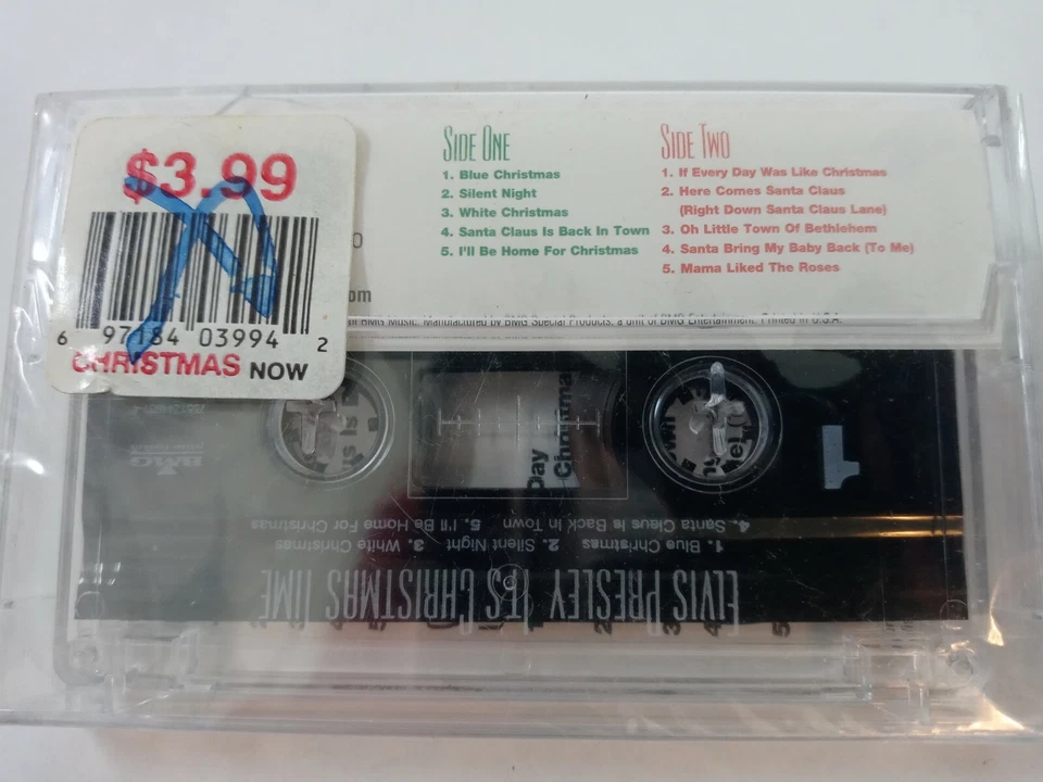 ELVIS PRESLEY "Its Christmas Time" Vintage New Cassette Tape The King Xmas Songs - Image 4 of 4