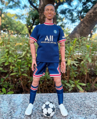Real Masterpiece 1/6 Soccer Football Star Kylian Mbappé, Paris 12