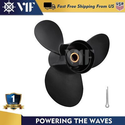 10.3 x 12 Aluminum Boat Propeller for Johnson Evinrude Engine 15-35H 14 Spline