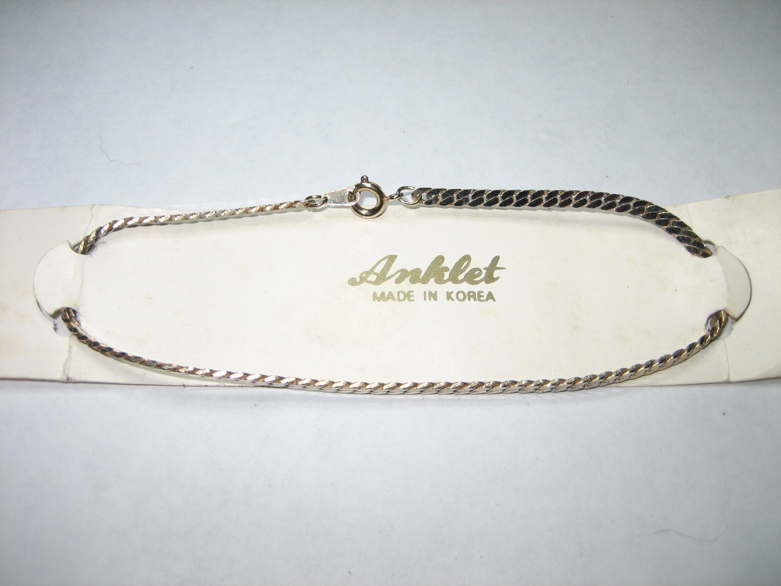 Anklet Bracelet 9 Inches Gold Tone Chain-image