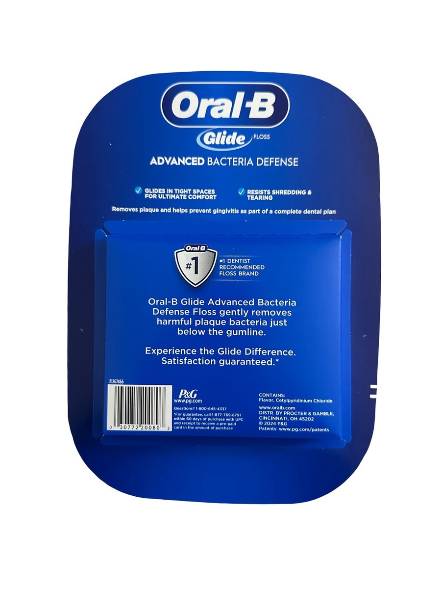 NEW Oral B Glide Advanced Bacteria Defense Dental Floss 6 UNIT