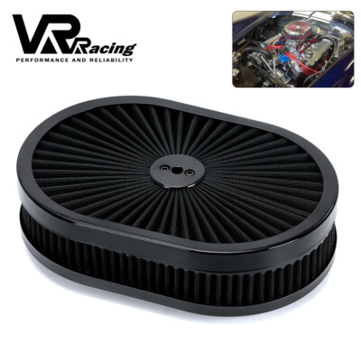 Super Flow Air Cleaner 12''*2'' Washable Element for 5-1/8'' Single Carb 4 Barrel
