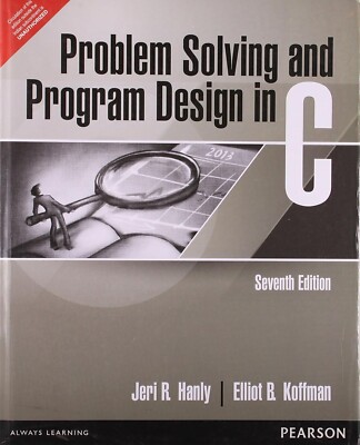 New: Problem Solving and Program Design in C by Jeri R. Hanly-'Ship from USA'