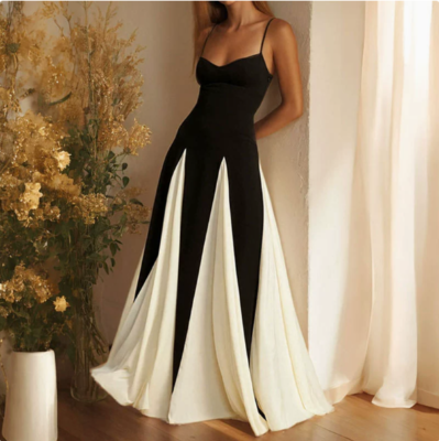 green emerald velvet dress Off The Shoulder Prom Dresses,Two Tone Prom Dress,A-Line Prom Dress,PD00280, US16 / Dark Navy main image 1