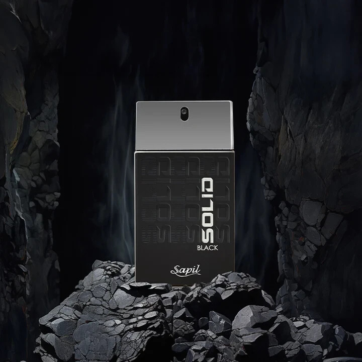 Solid Black By Sapil EDT Eau De Toilette for Men 100 ML New