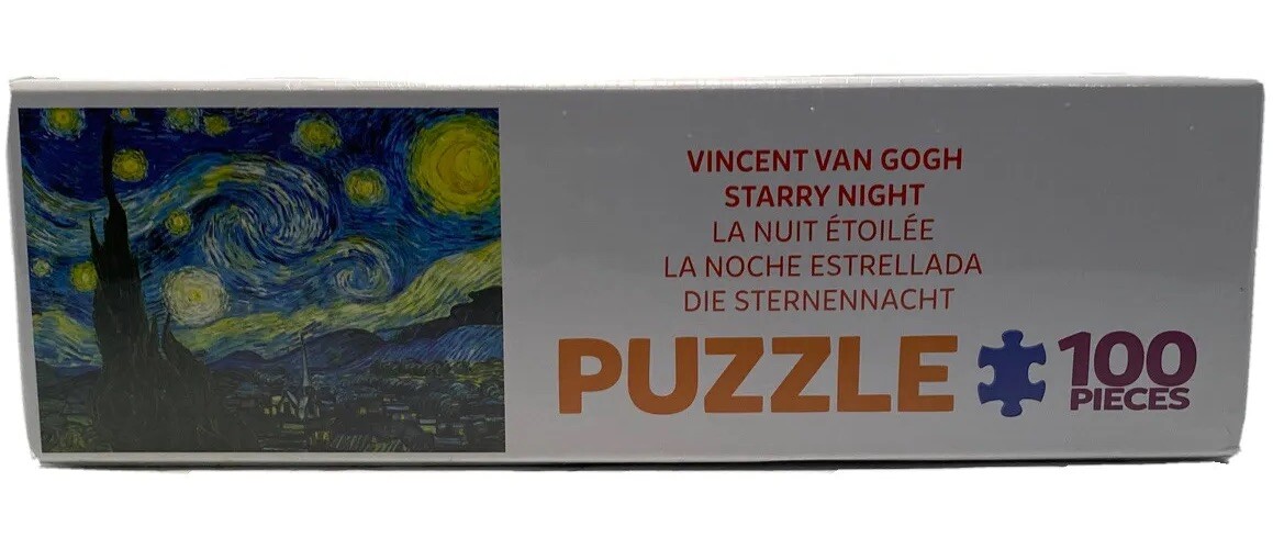 Starry Night Vincent Van Gogh 100 Piece Jigsaw Puzzle Eurographics