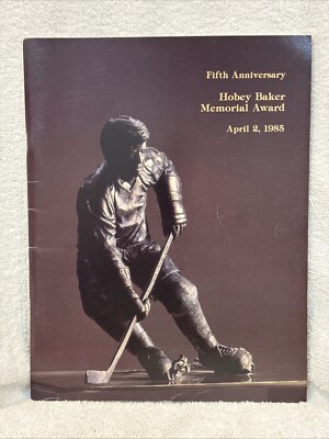 VERY RARE 4-2-1985 Hobey Baker Award Ceremony Program, Bill Watson, UMD Bulldogs