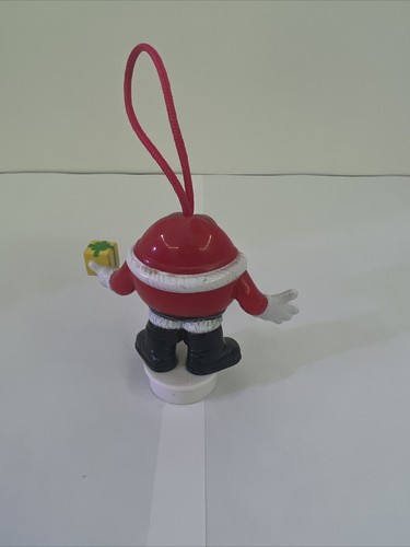 M&Ms 2011 Christmas Ornament Candy Topper Red 2.5" Holding Gift Holiday Stuffer - Picture 3 of 4