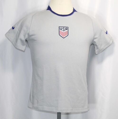 Nike USA Soccer U.S. USMNT Mens National Team Gray Cotton t Shirt Mens Size Med