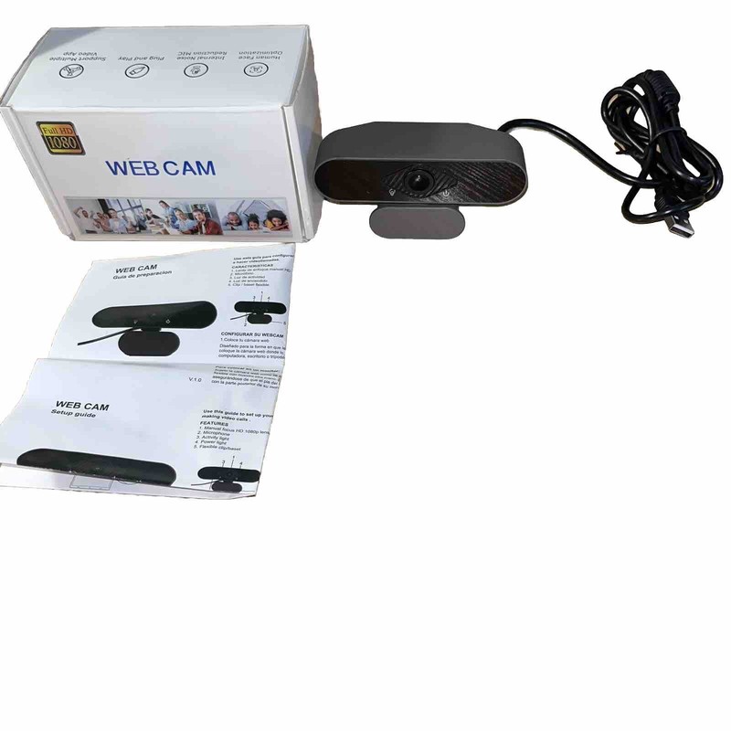 Teaisiy USB Webcam with Microphone 1080P HD Webcam Video Streaming *bnib*