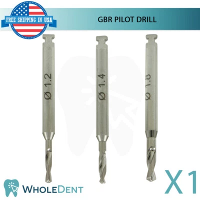 GDT IMPLANTS GBR System Bon Regeneration Pilot Drill 26mm Dental Im plant Stainless Steel