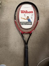 Brand New Wilson Fusion XL Tennis Racket Oversized Head Red/ Black
