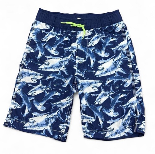 Gap Kids Boys’ Shark Print Swim Trunks – Size Medium