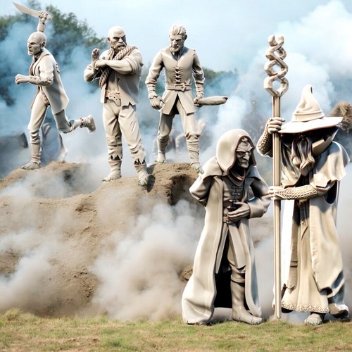 The Hobbit Rebellion- Sharkey, Wormtongue & Men  Wargames MESBG, LoTR etc - Bild 1 von 6