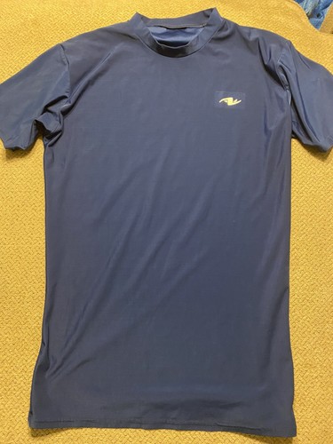 Mens Athletic Works Shiny Blue Spandex 