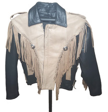 Bikers Leather Stuff Womens Leather Fringe Thinsulate Lined Motorcycle Jacket