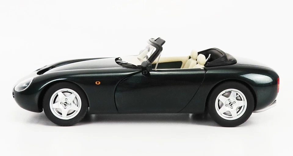 MODELLINO AUTO STATICO TVR GRIFFITH SPIDER OPEN 1993 VERDE MODELLISMO SCALA 1/18 - Immagine 3 di 4