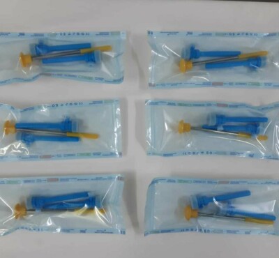 Laparoscopic 6 Pcs Disposable Trocar Set With 5mm Cannula SS Surgical Instrument