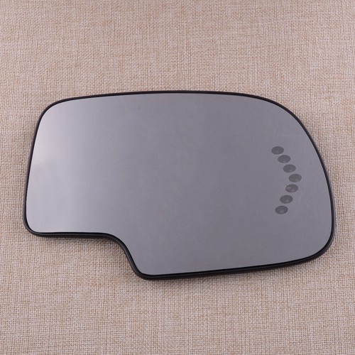 Fit For Cadillac Chevy GMC Passenger Side Mirror Glass Heated Turn Signal Lamp