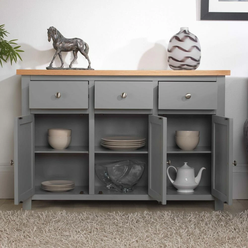 Grey painted oak sale sideboard
