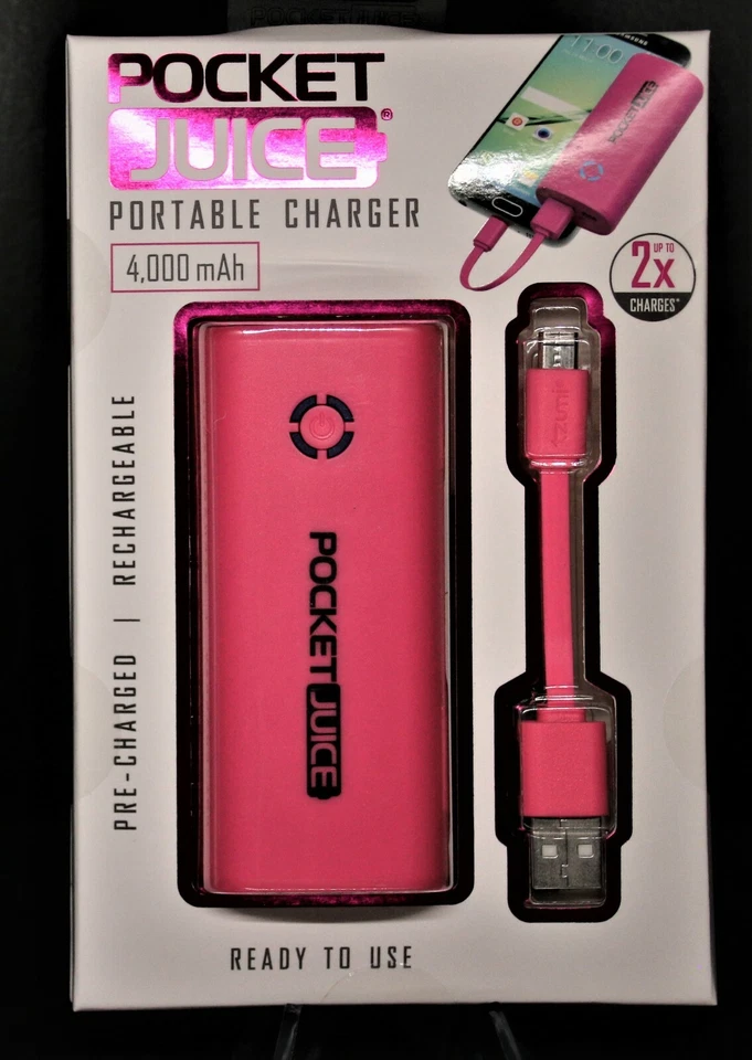 NEW Tzumi Pocket Juice 4000mAh Portable USB Phone Charger 5V Fast Mini Universal - Image 4 of 4