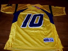 UNIVERSITY OF WEST VIRGINIA #10 FOOTBALL JERSEY SMALL
