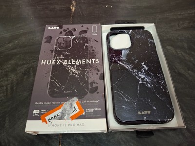 LAUT Huex Elements Phone Case for Apple iPhone 12 Pro Max Black Marble
